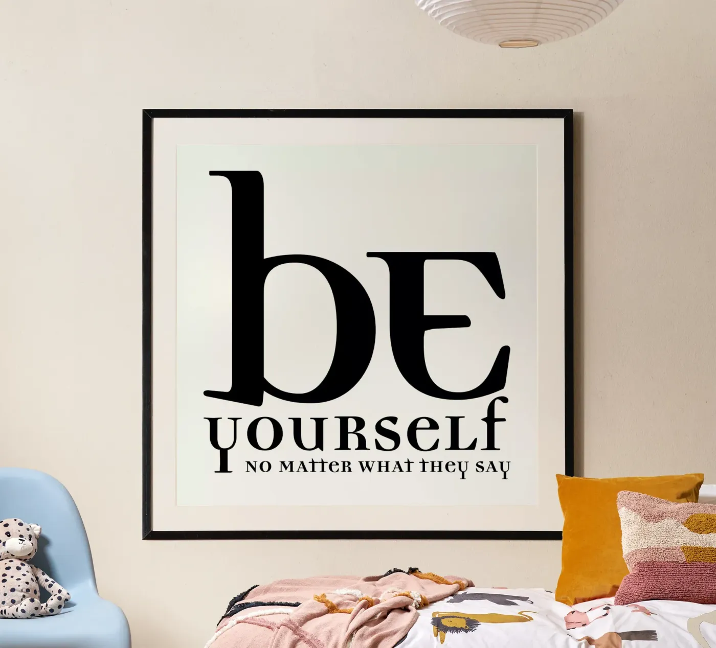 Be yourself poster van Mr Cup