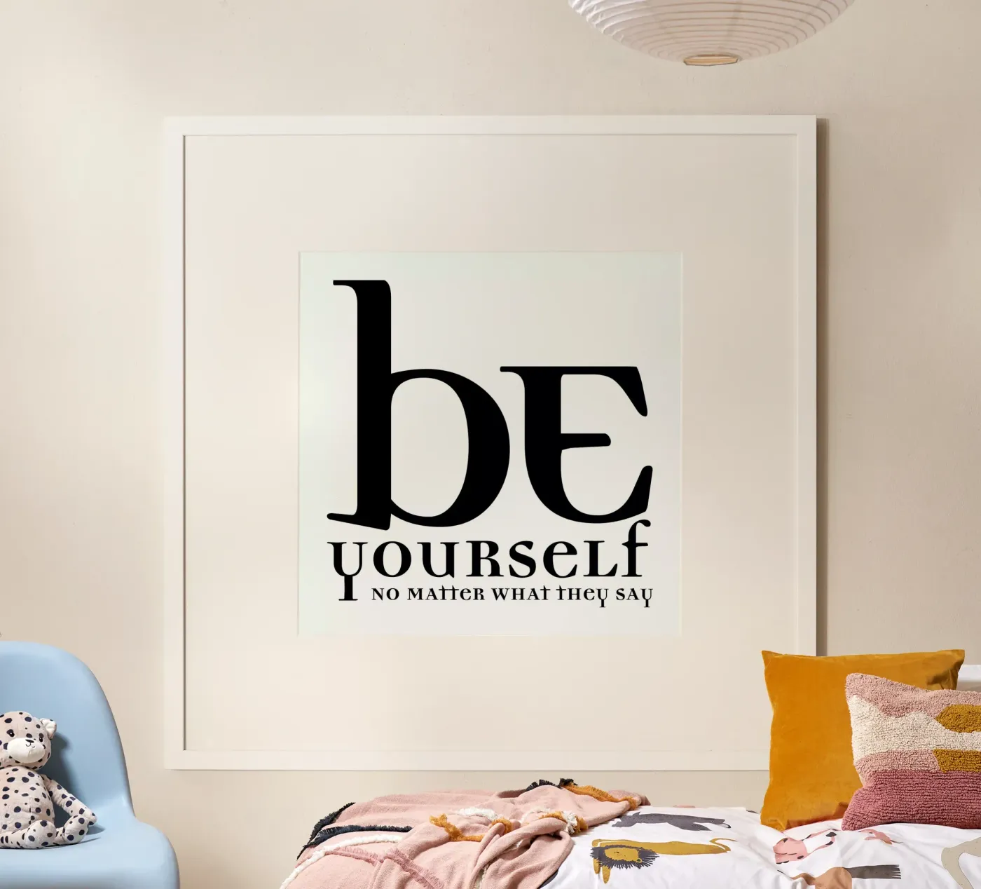 Be yourself poster van Mr Cup