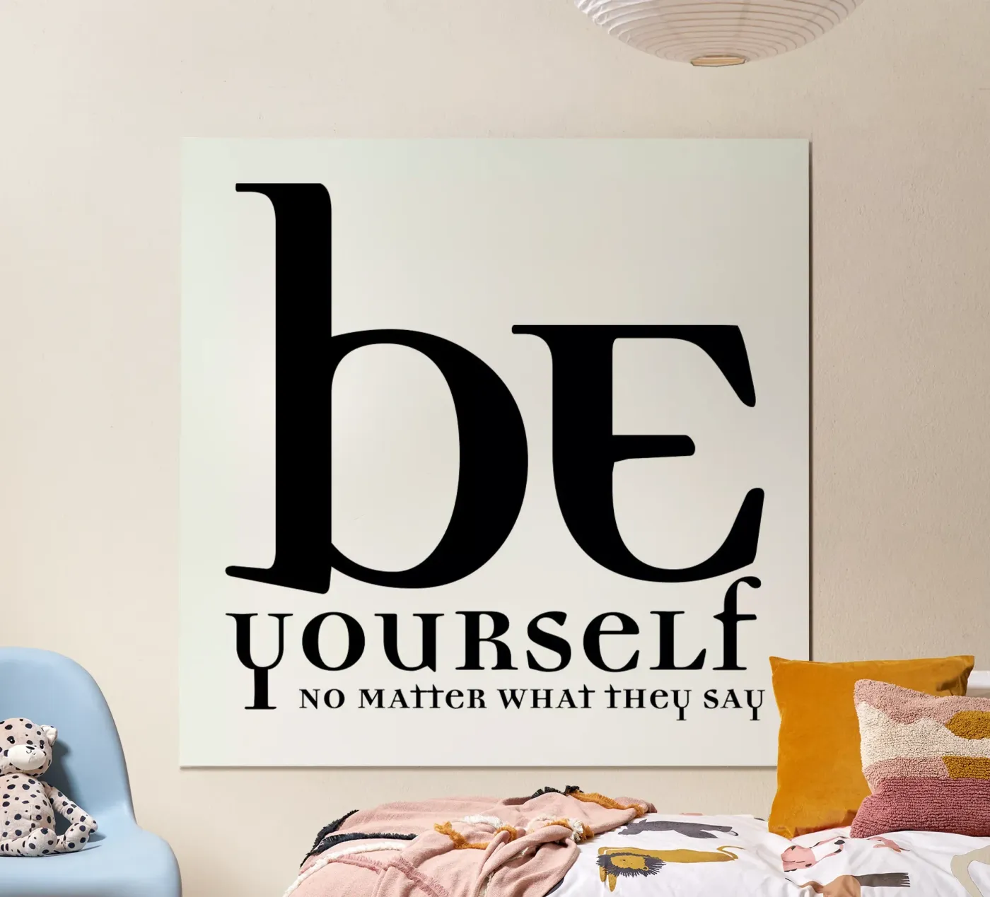 Be yourself poster van Mr Cup