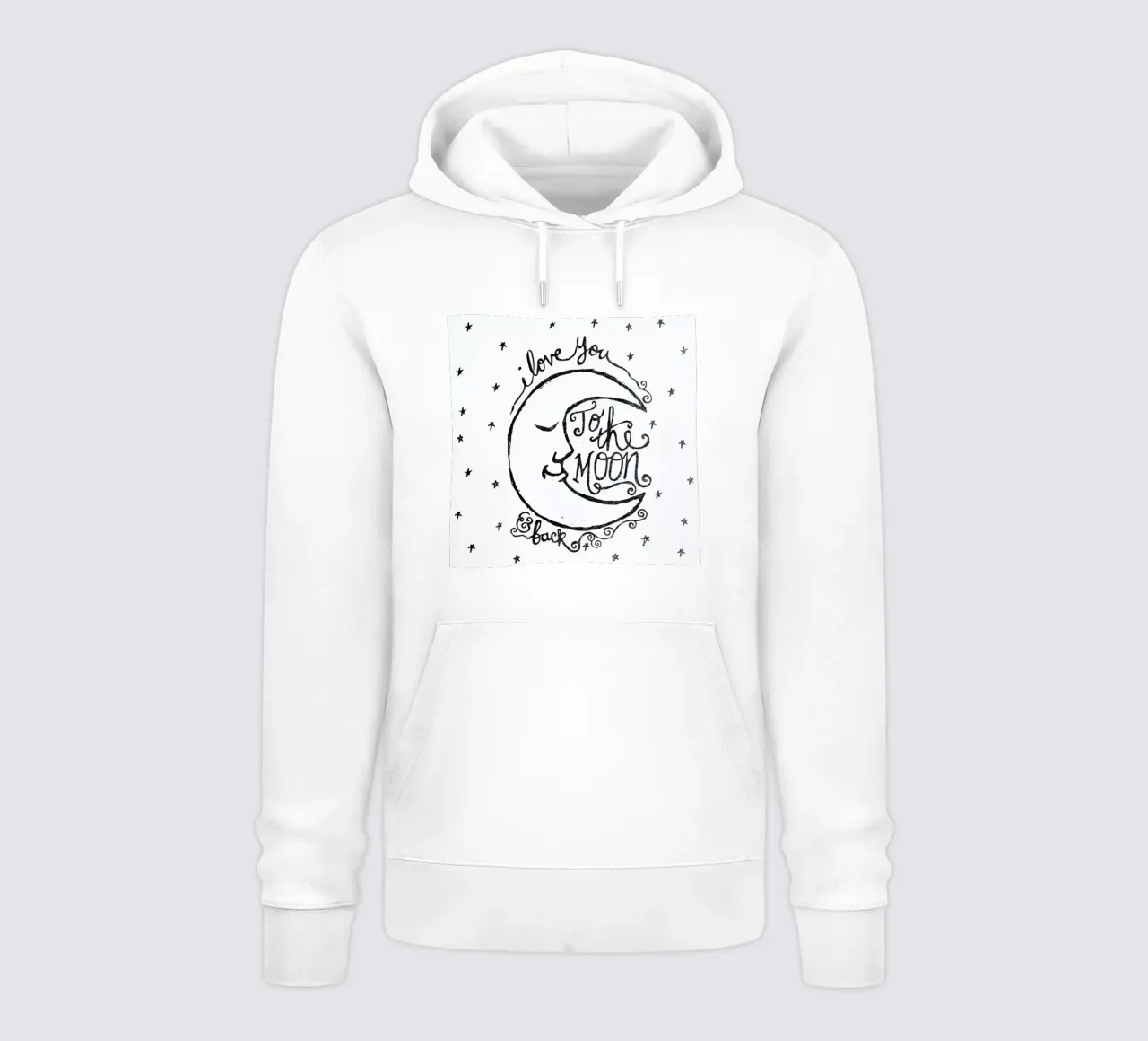 i love you to the moon & back felpa con cappuccio da Matthew Taylor Wilson