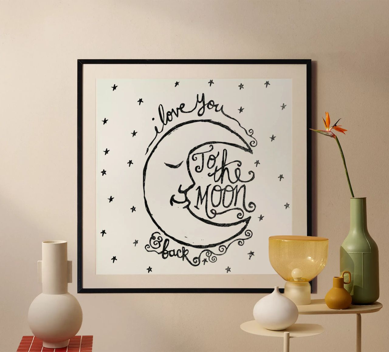 i love you to the moon & back poster de Matthew Taylor Wilson