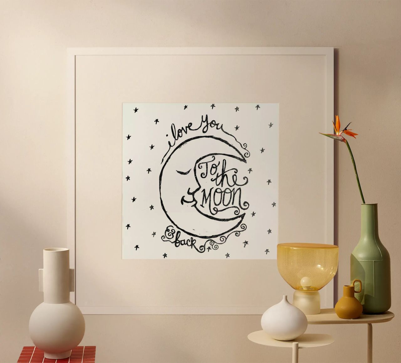 i love you to the moon & back poster de Matthew Taylor Wilson