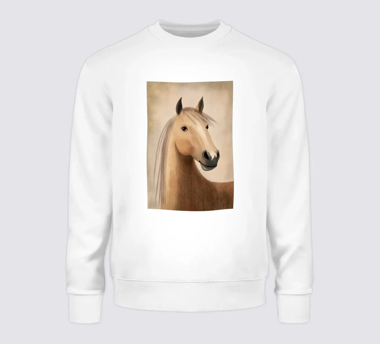 Retrato apacible de un caballo sudadera de Carinaprint