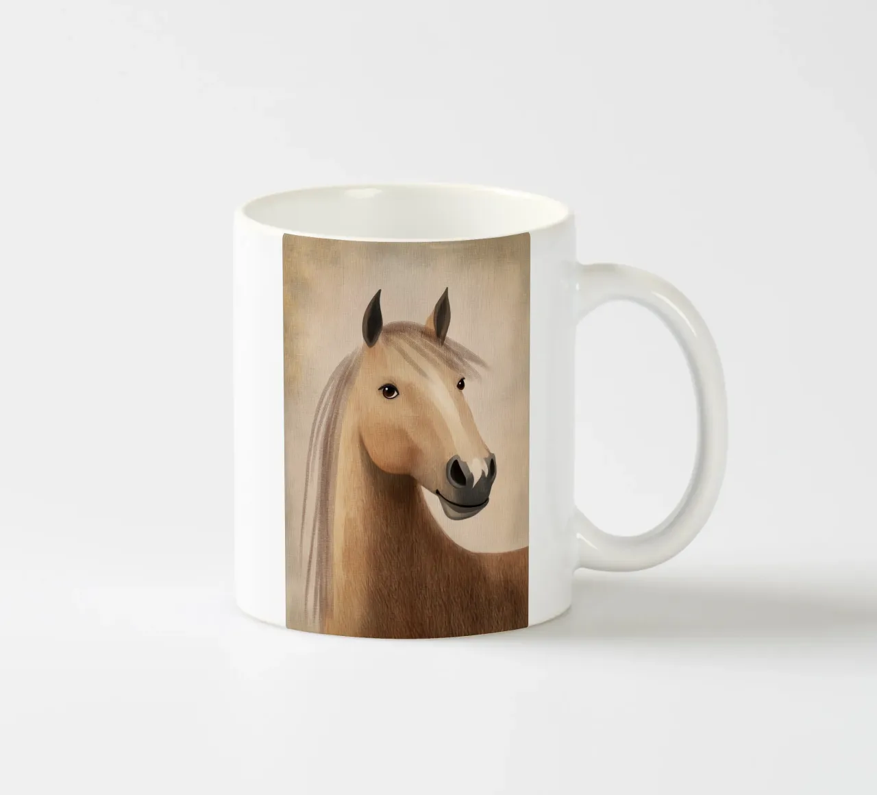 Portrait de cheval tout en douceur mug en céramique de Carinaprint