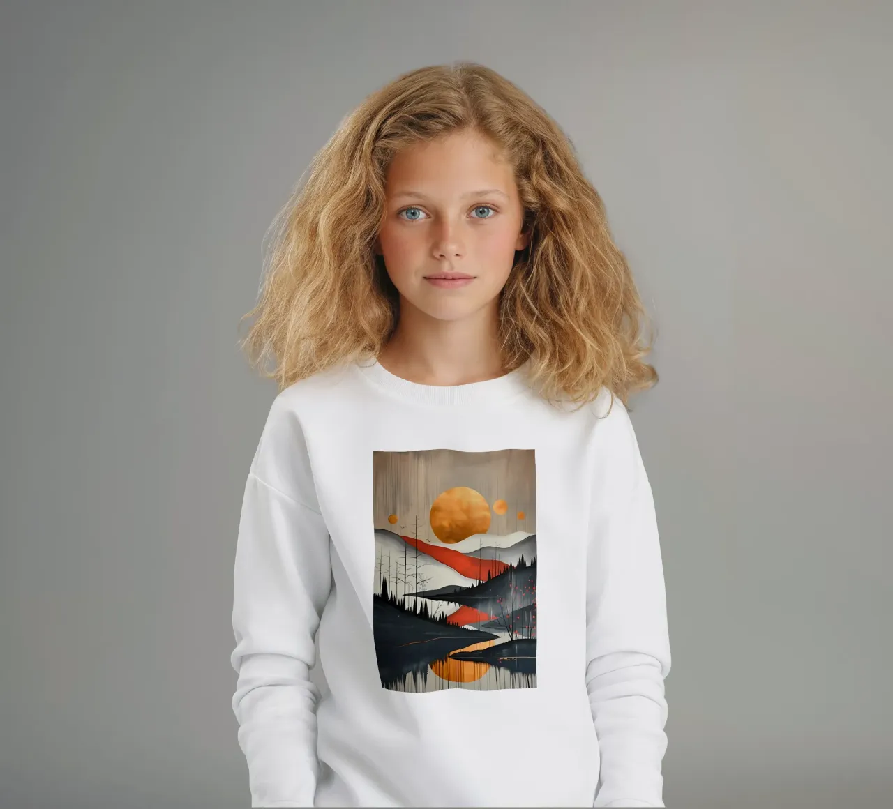 Minimalist Art 19 kids sweatshirt by Erika C White