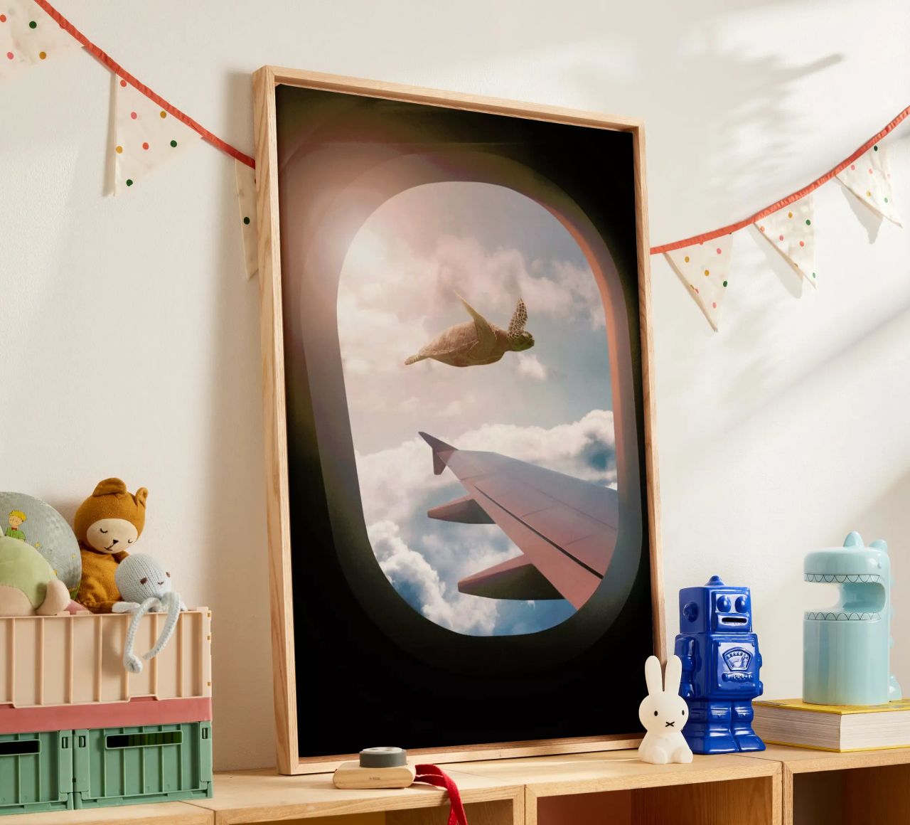 Flying Turtle canvas by Jonas Loose