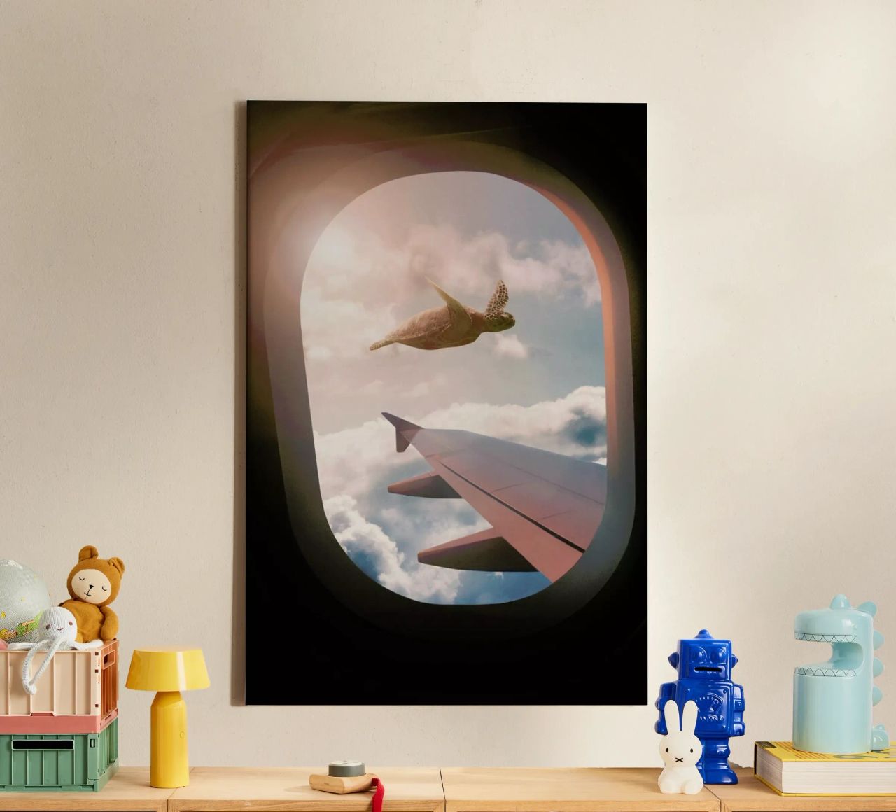 Flying Turtle canvas by Jonas Loose