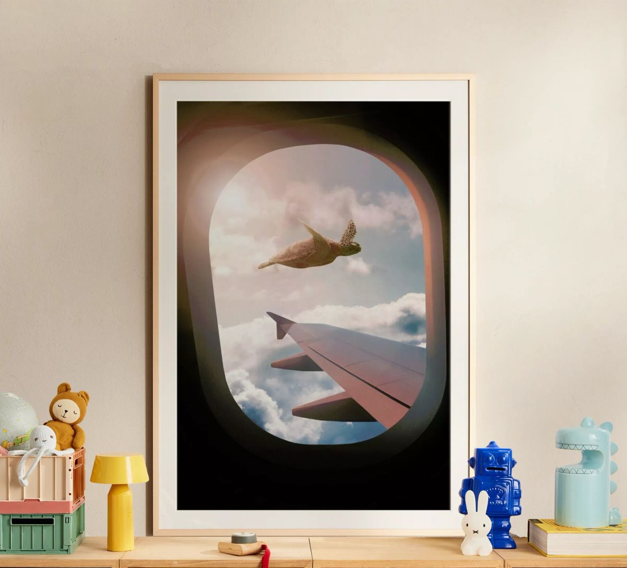 Flying Turtle poster by Jonas Loose
