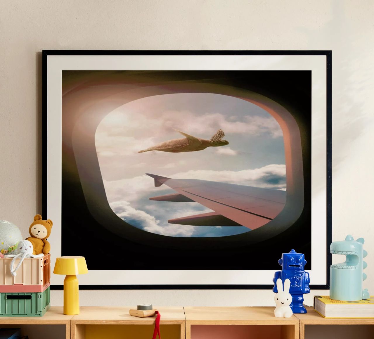 Flying Turtle poster by Jonas Loose