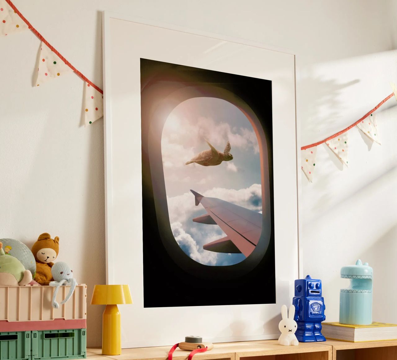 Flying Turtle poster by Jonas Loose