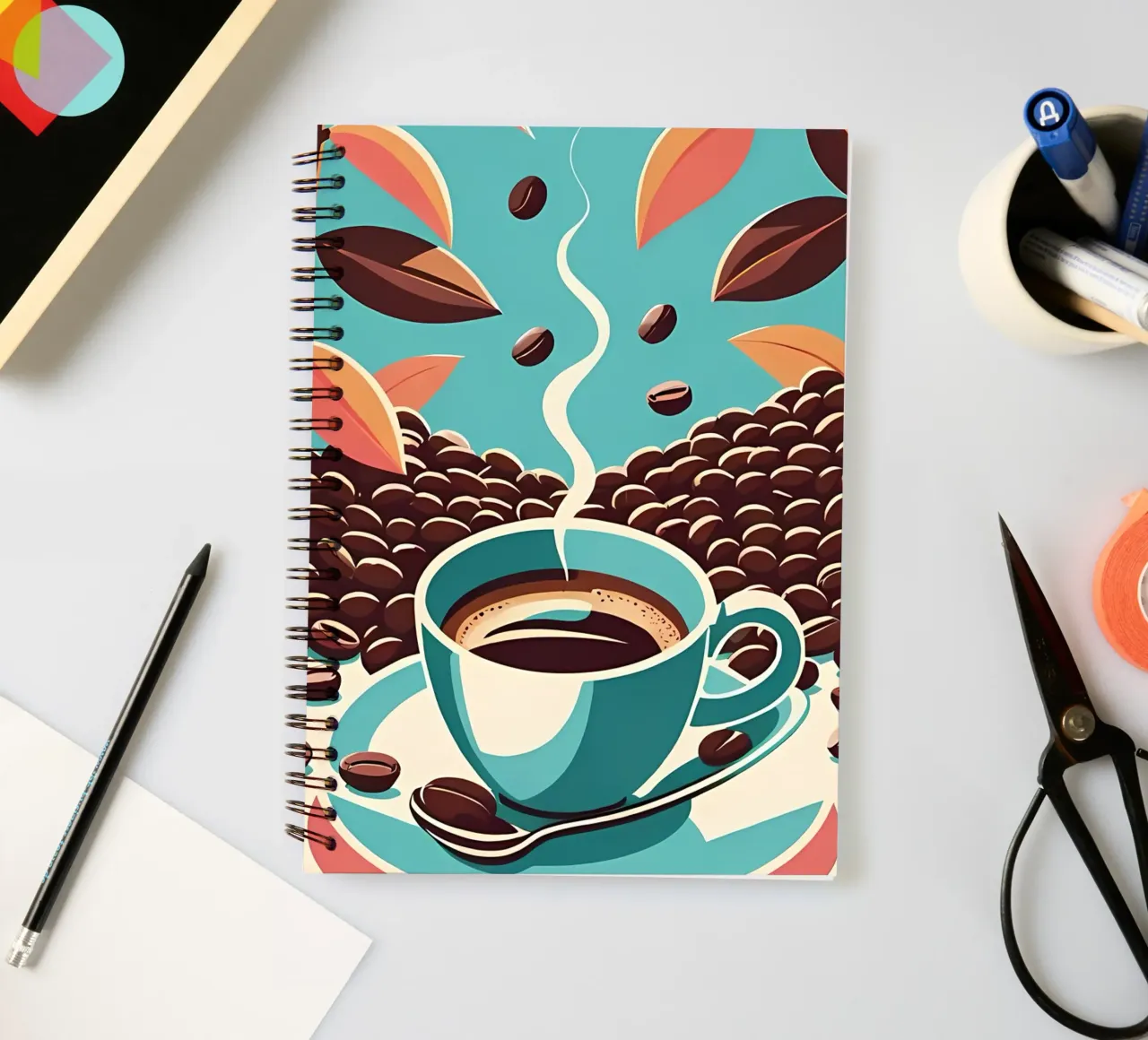 Minimalist Art 21 spiral notebook by Erika C White