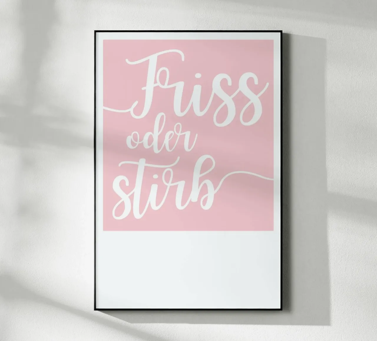 Friss oder stirb plexiglass da UN-TYPISCH