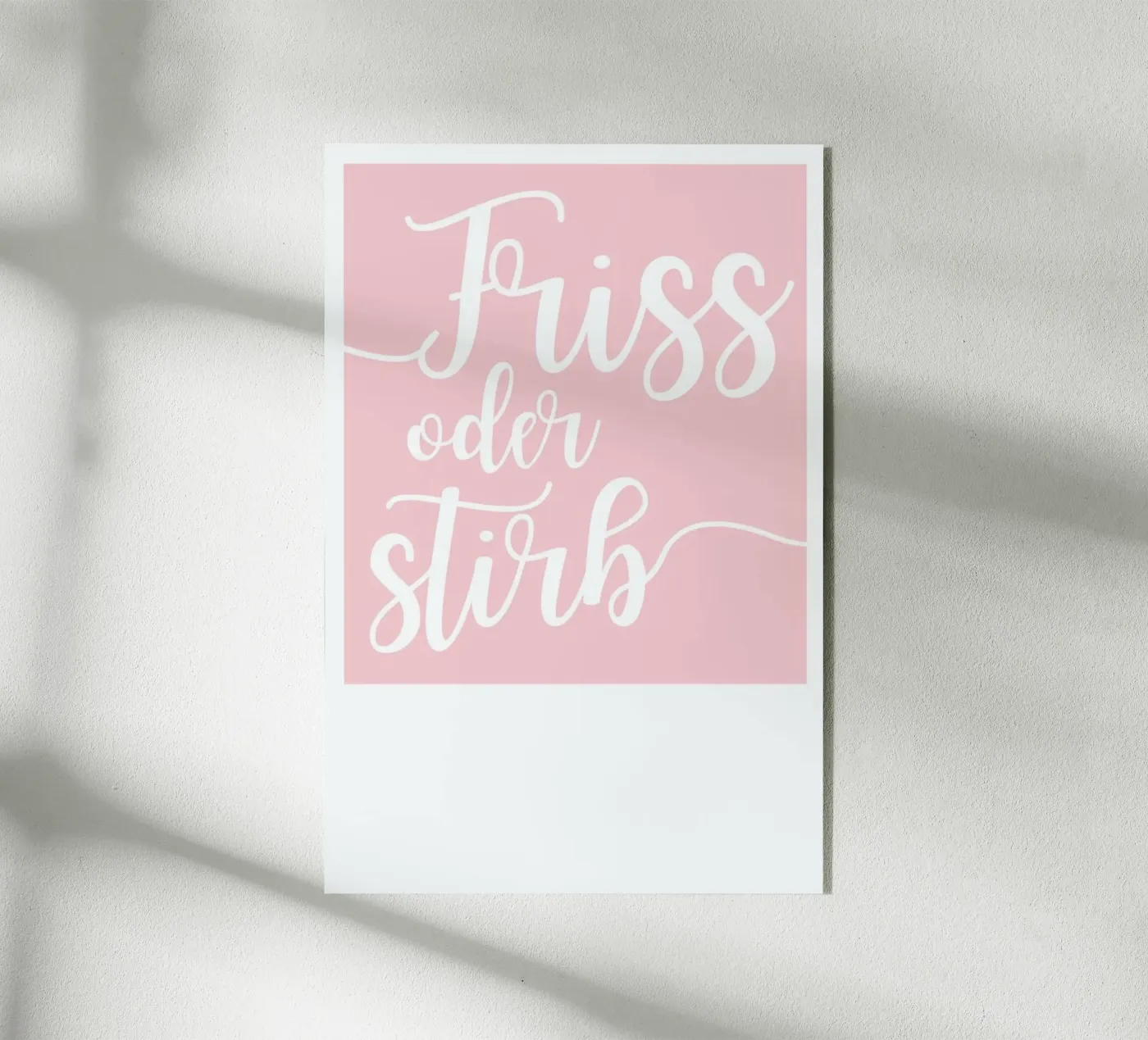 Friss oder stirb plexiglass da UN-TYPISCH