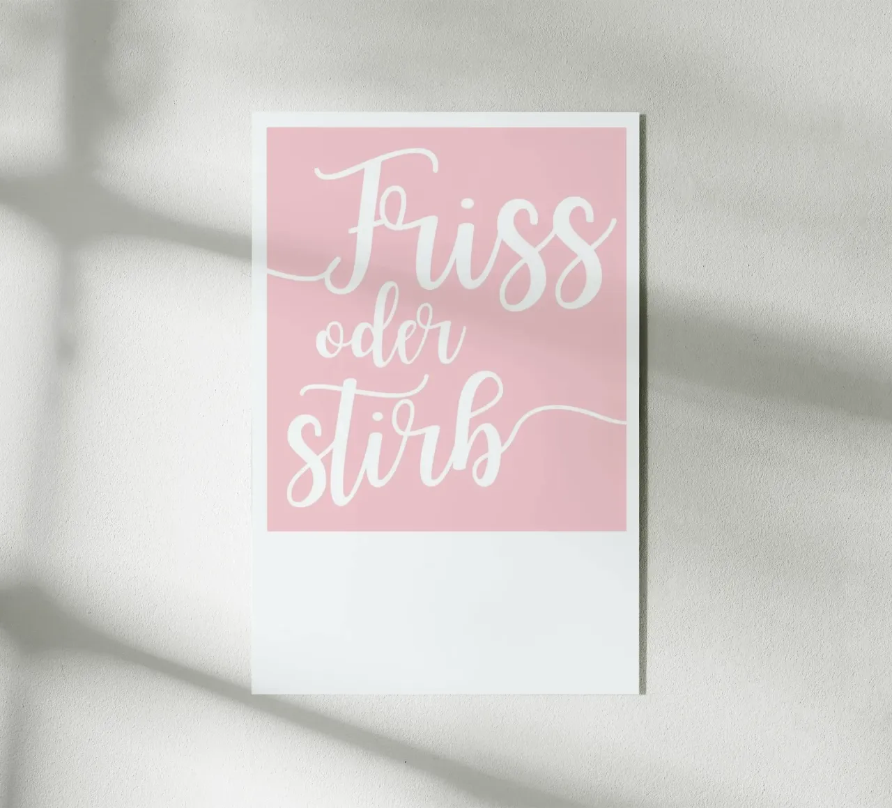 Friss oder stirb plexiglass da UN-TYPISCH