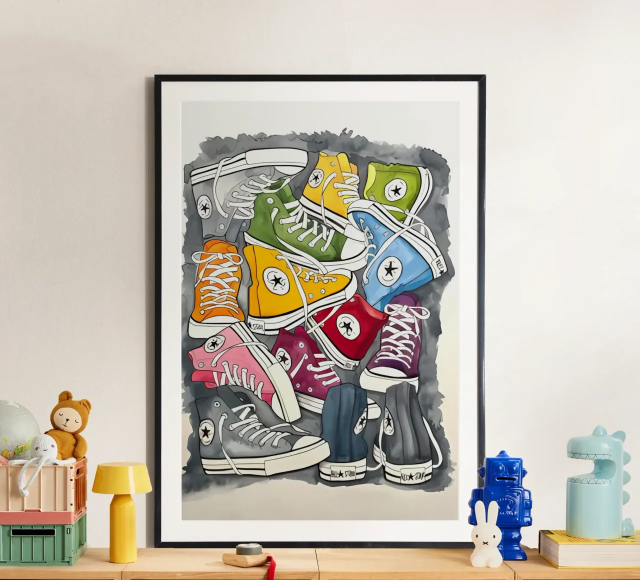 vintage poster con telaio in alluminio da Erika C White