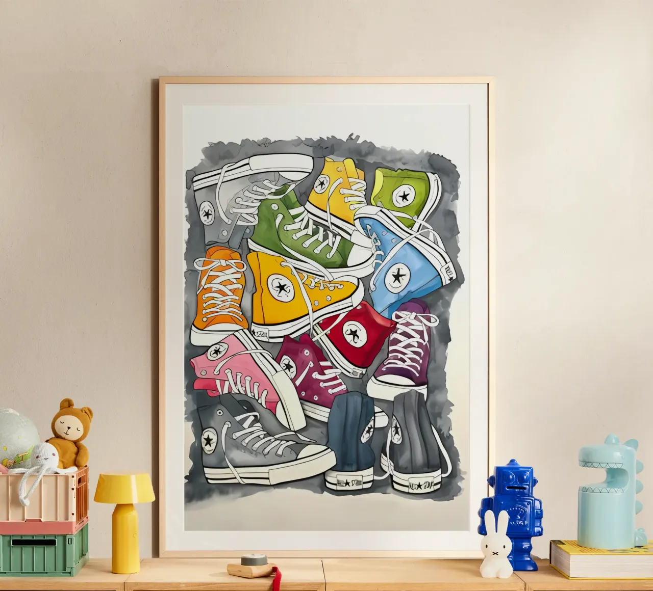 vintage poster con telaio in alluminio da Erika C White