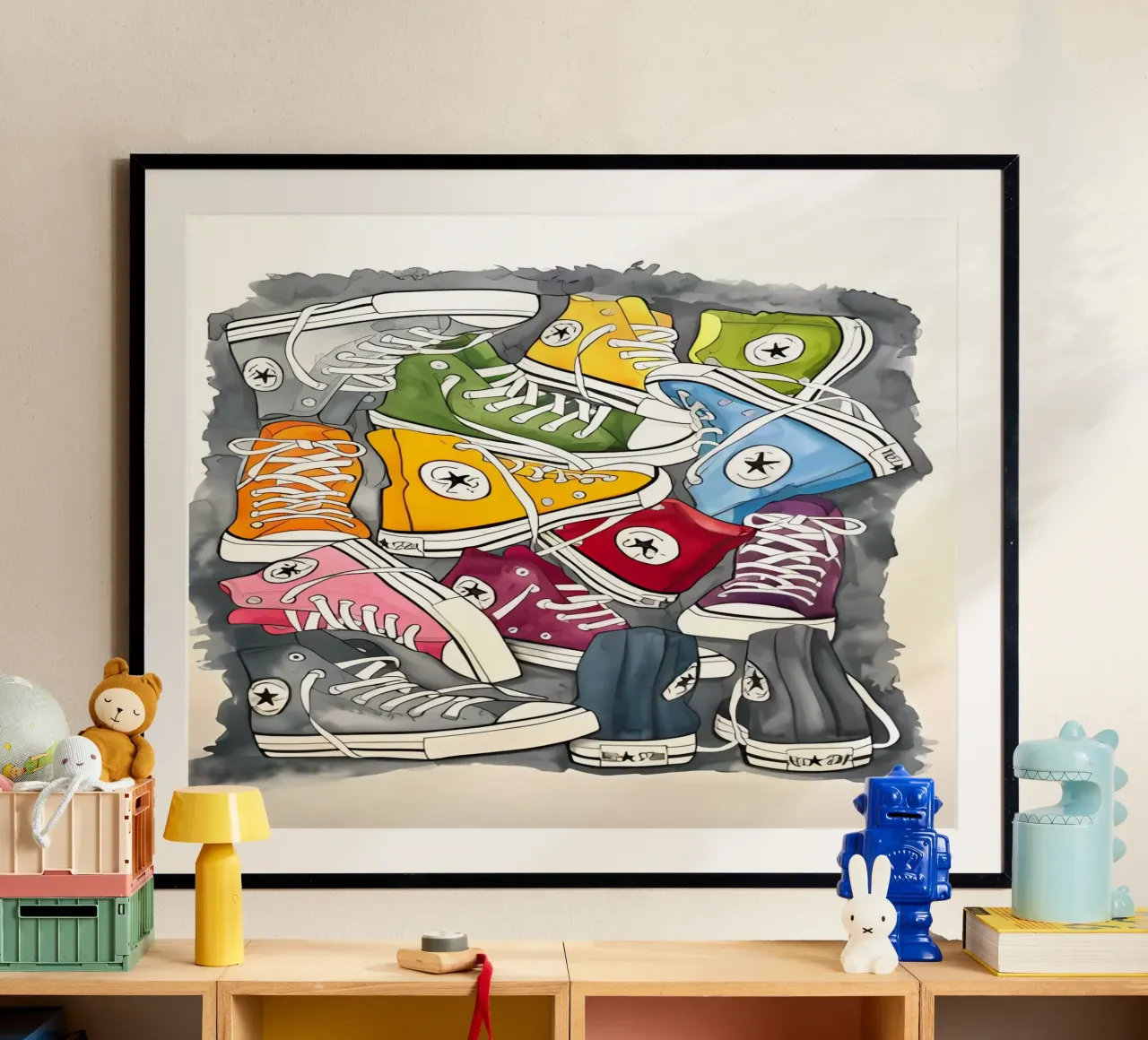 vintage poster con telaio in alluminio da Erika C White