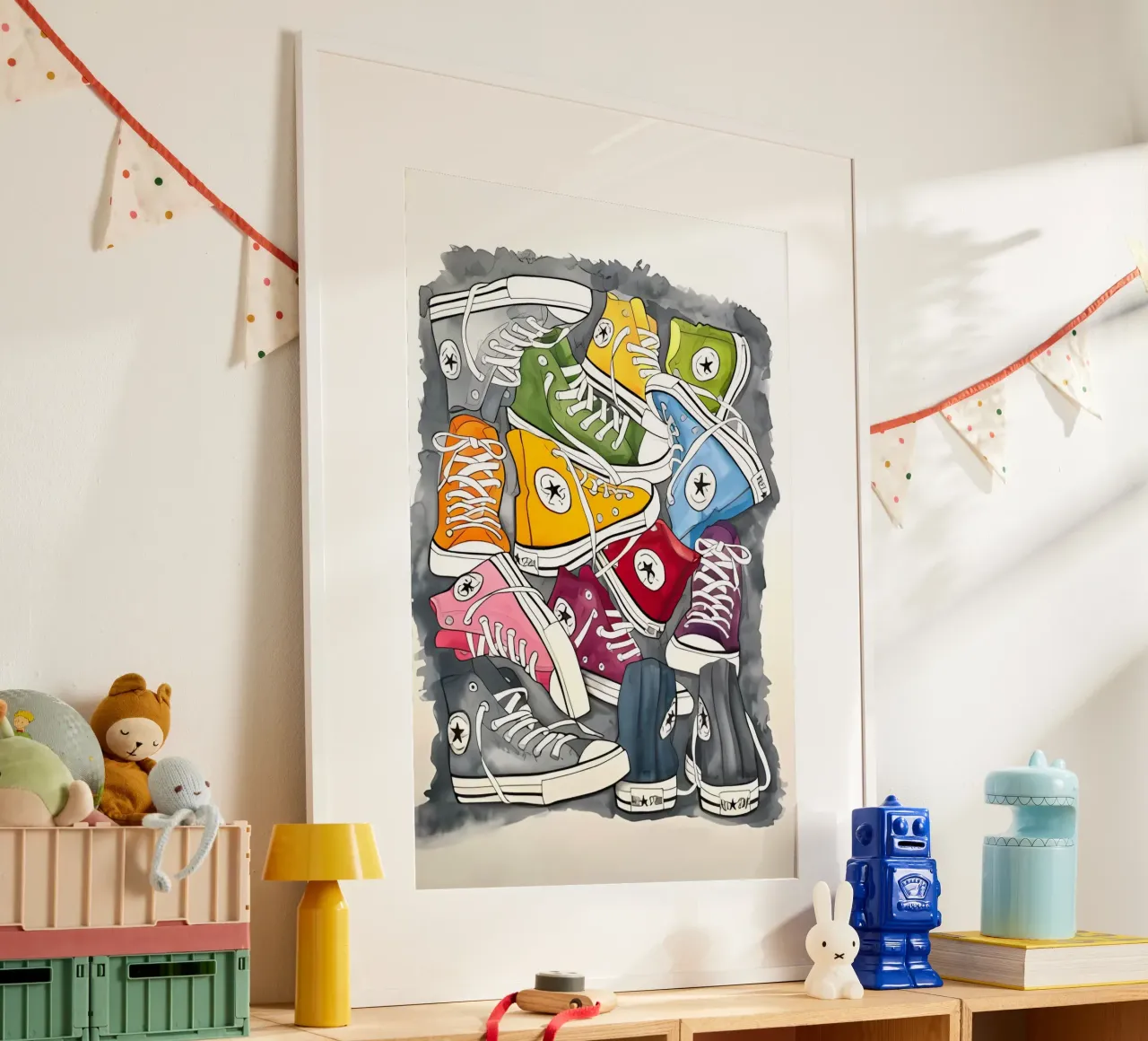 vintage poster con telaio in alluminio da Erika C White