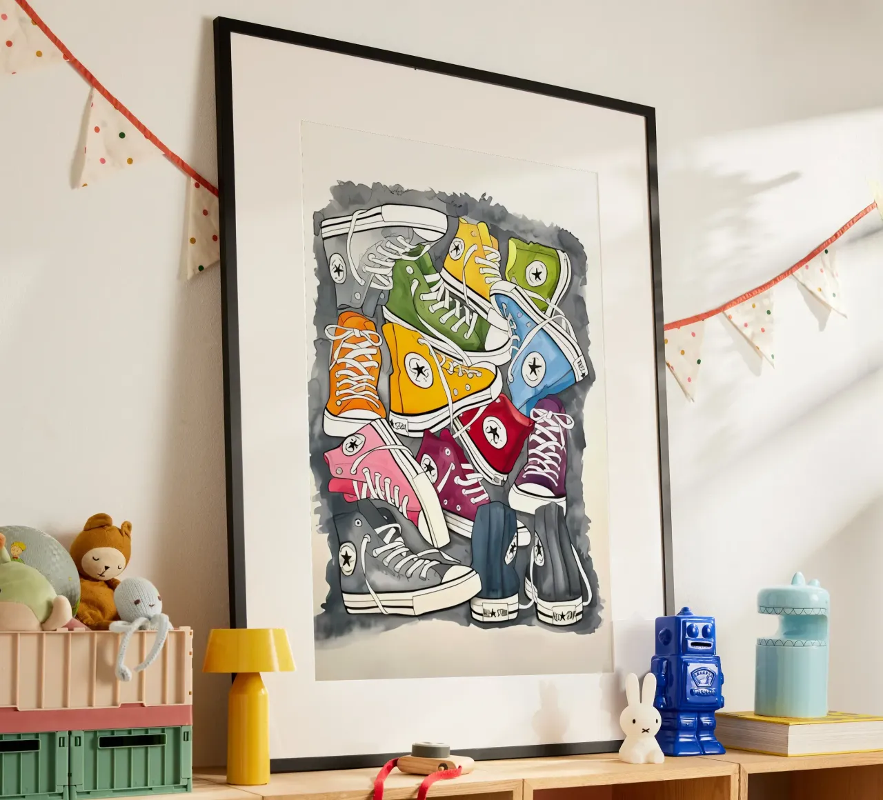 vintage poster con telaio in alluminio da Erika C White