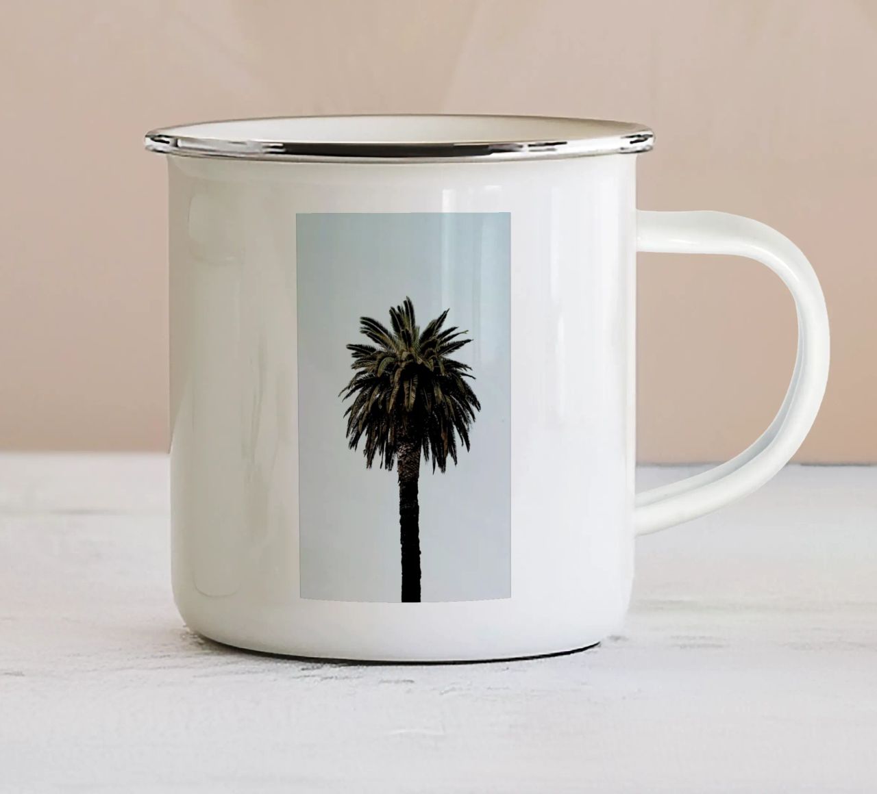 Palmtree tazza in smalto da Laura Palm