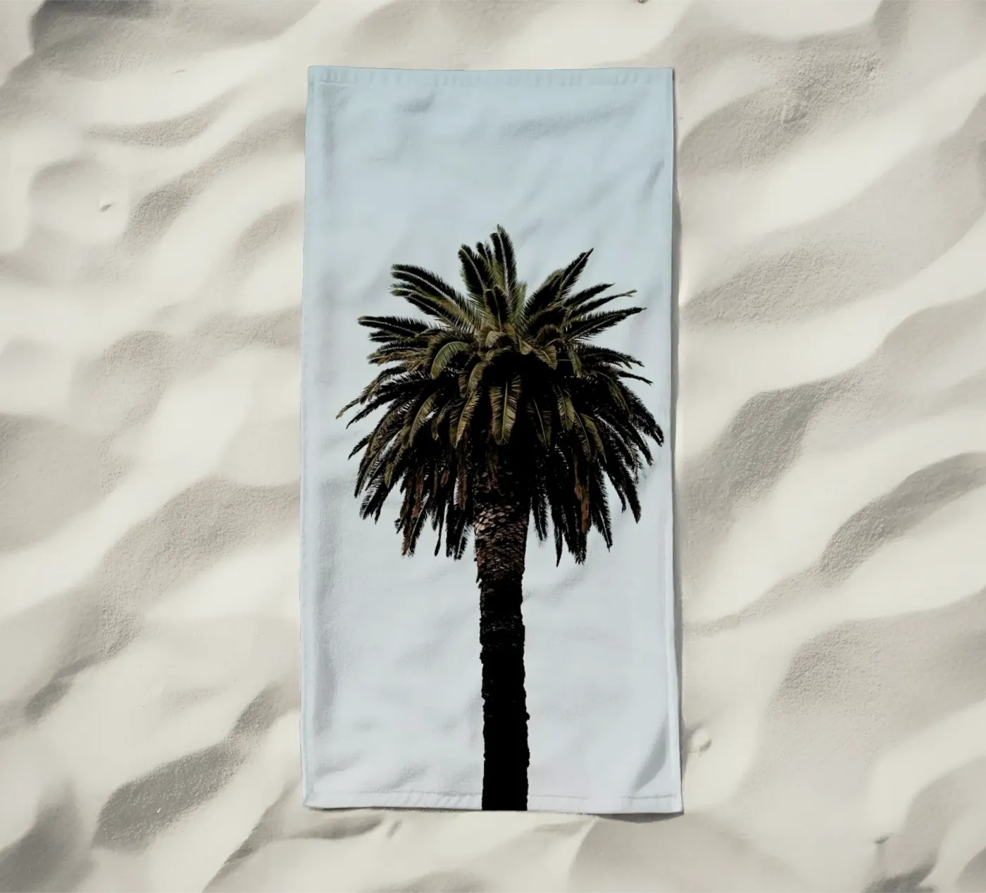 Palmtree beach towel by Laura Palm