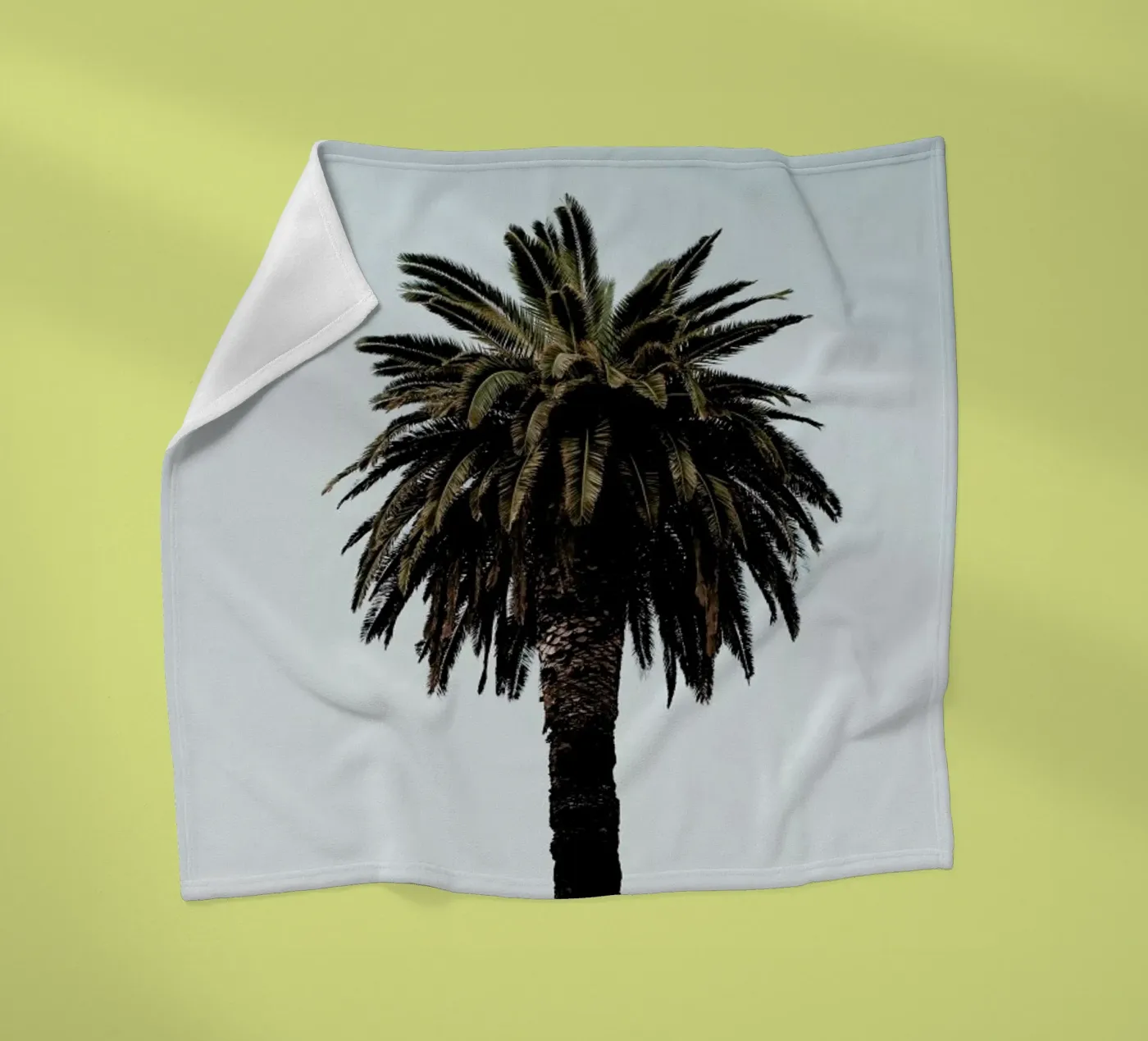 Palmtree fleece blanket by Laura Palm