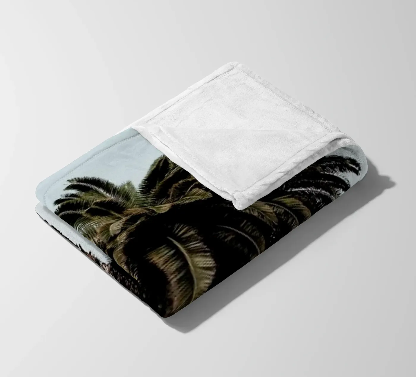 Palmtree fleece blanket by Laura Palm