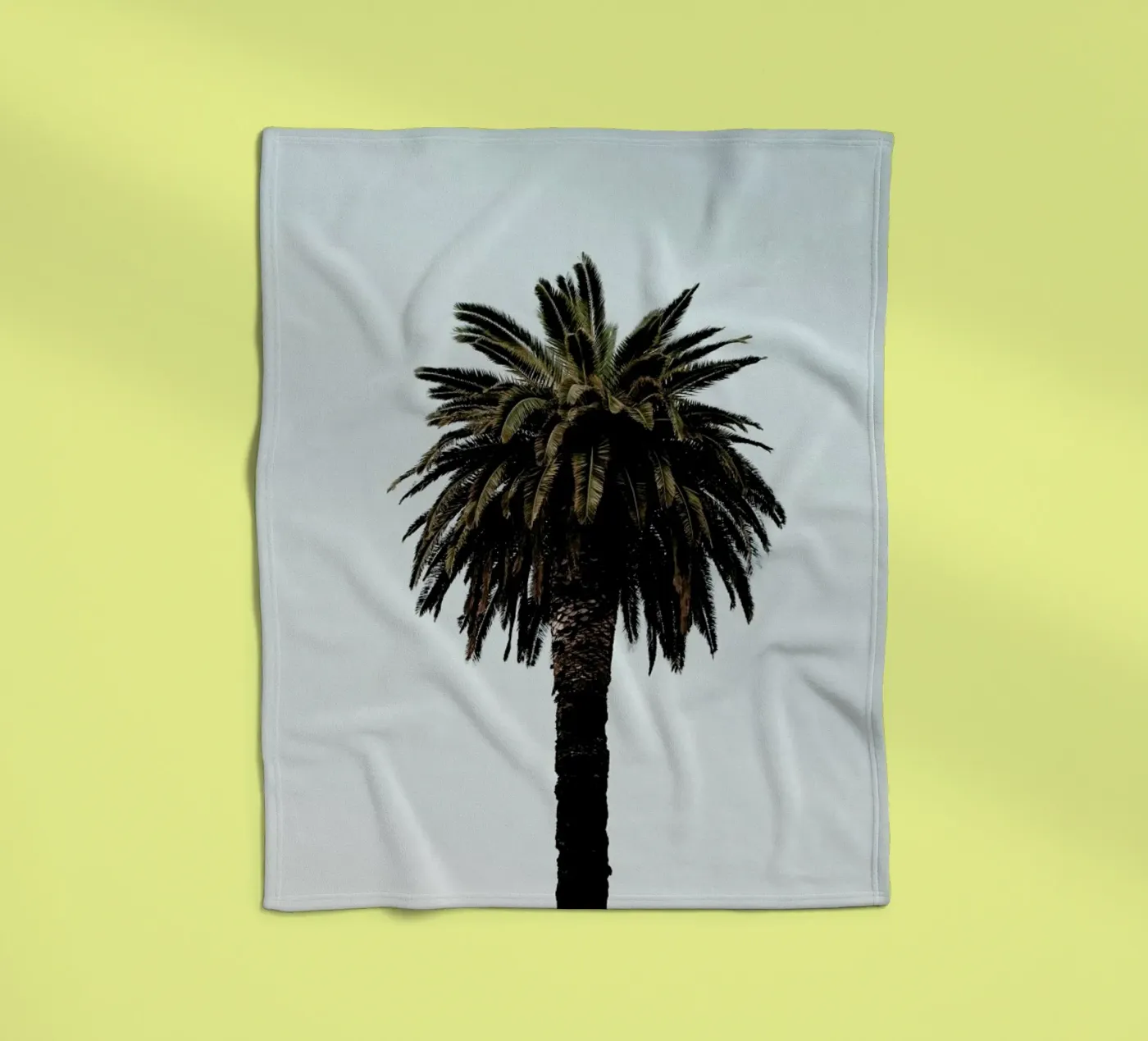 Palmtree fleece blanket by Laura Palm