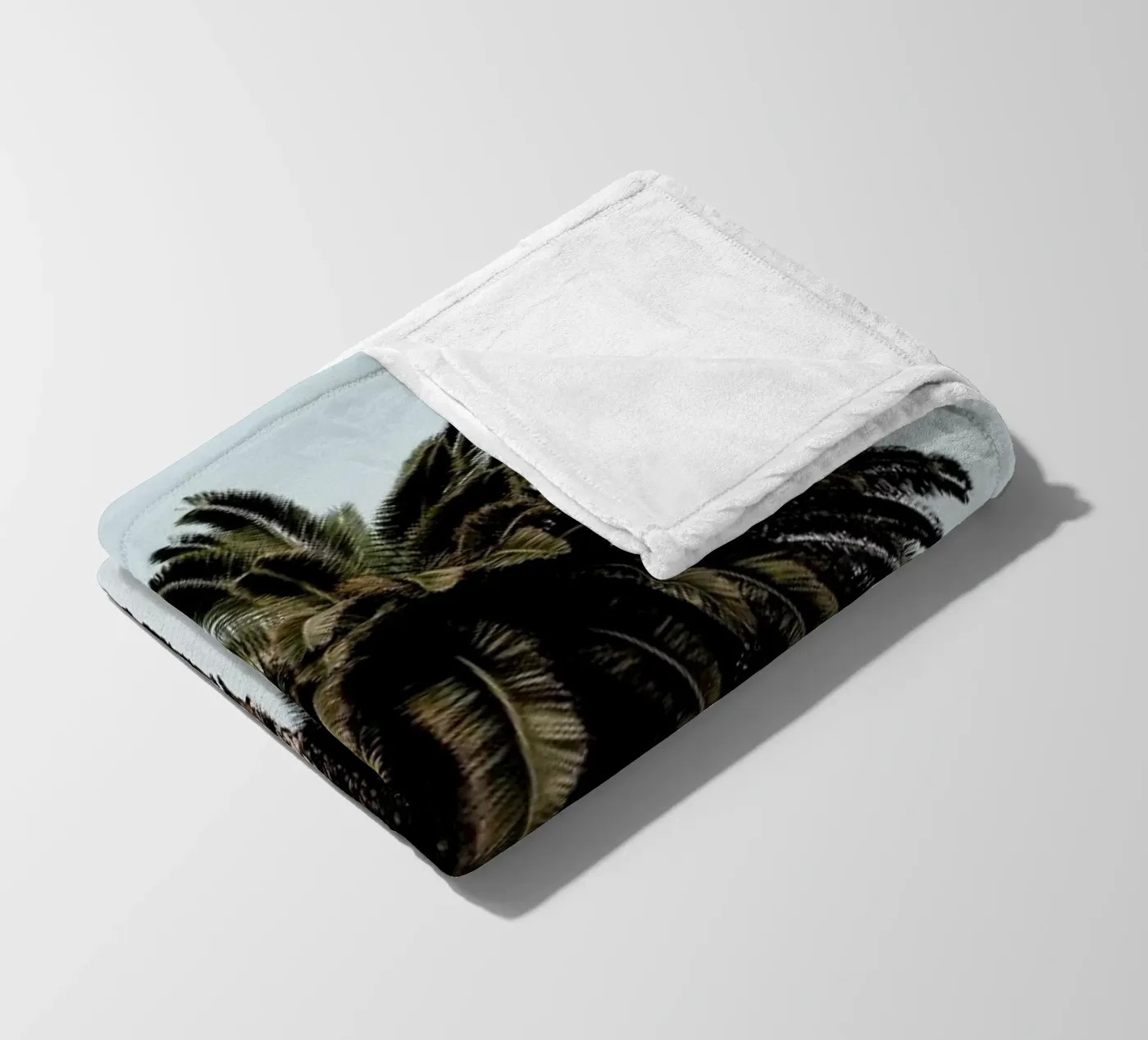 Palmtree fleece blanket by Laura Palm