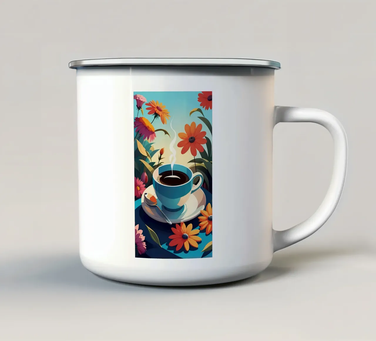 Arte minimalista 28 tazza in smalto da Erika C White