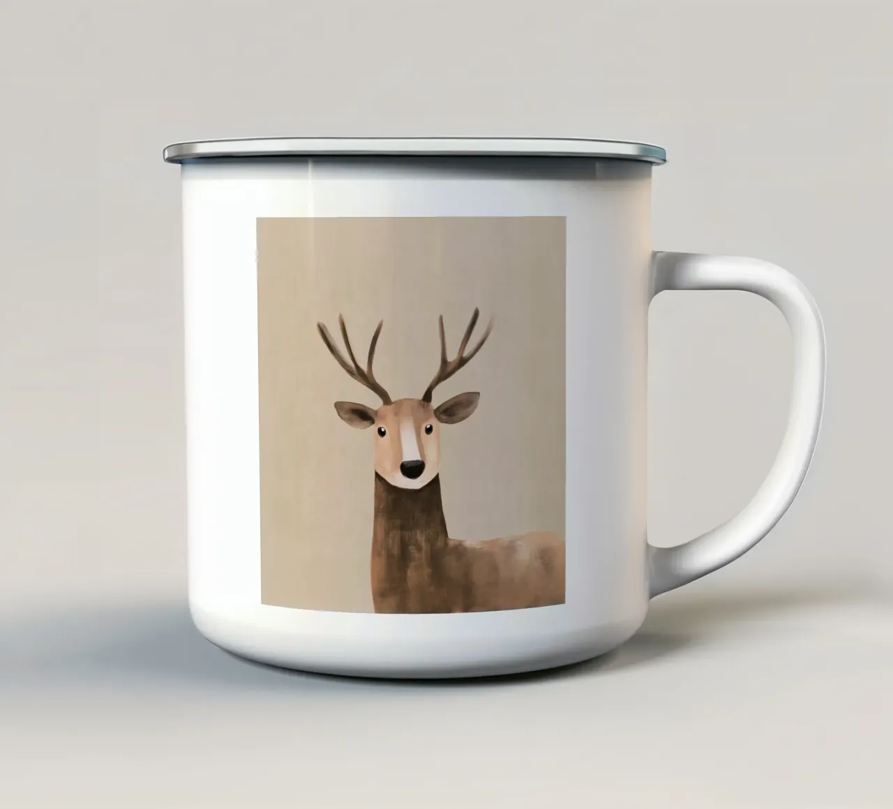 Carino il cervo della natura tazza in smalto da Carinaprint