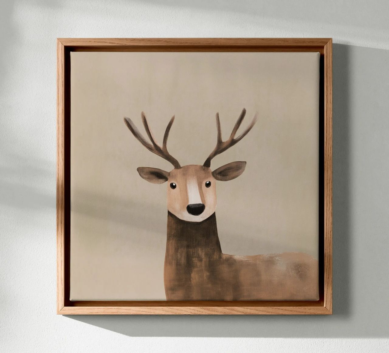 Niedlicher Natur Hirsch Leinwand von Carinaprint