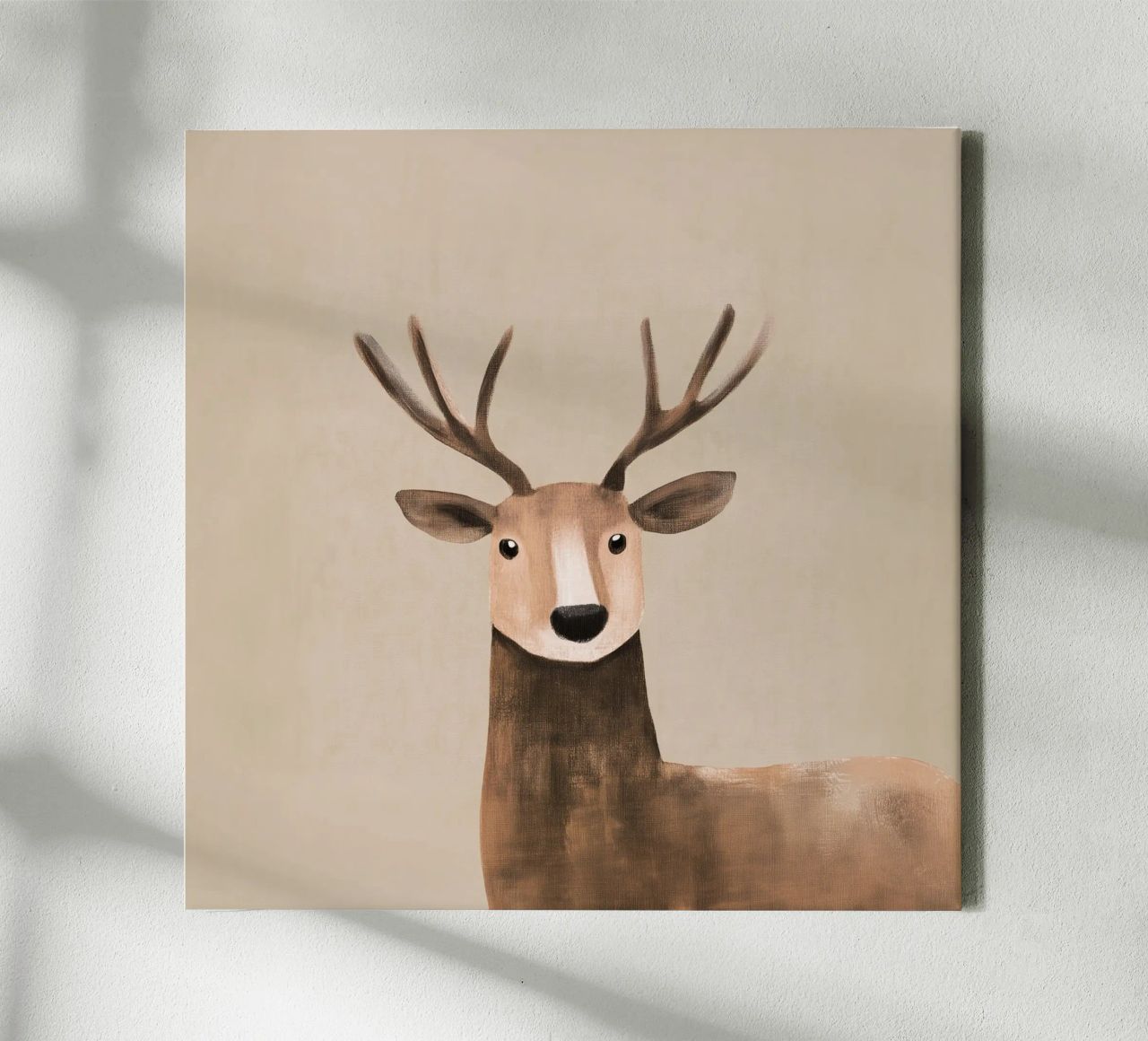 Niedlicher Natur Hirsch Leinwand von Carinaprint