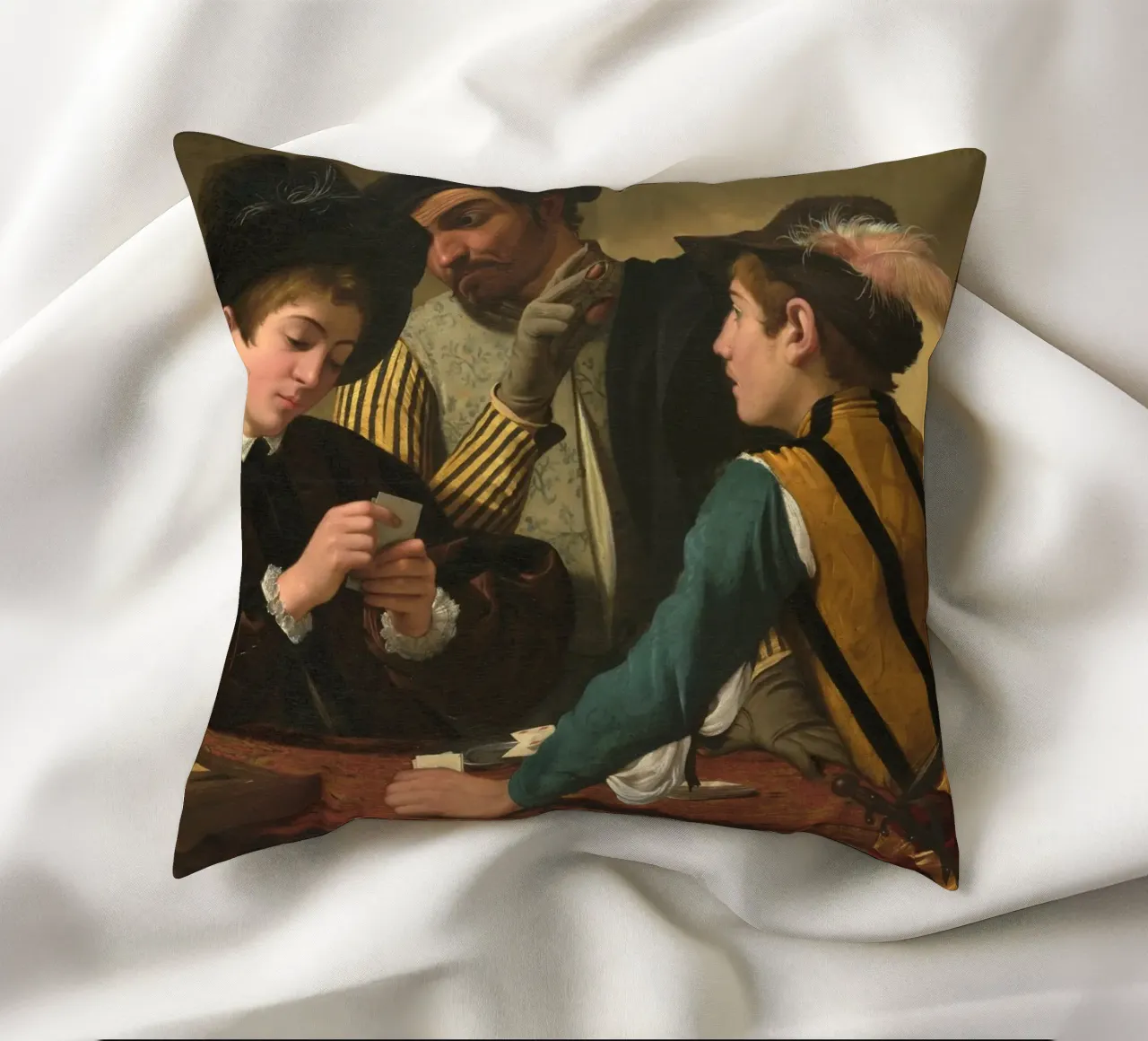 Caravaggio - I cardinali cuscino da Timeless Artworks