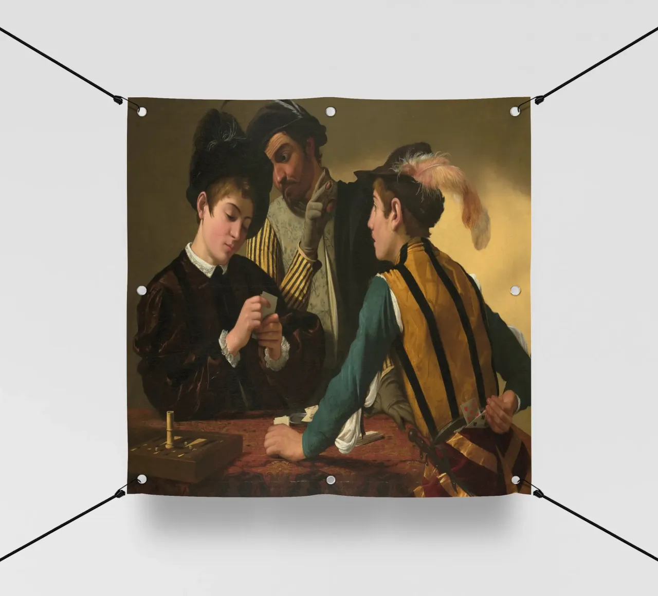 Caravaggio - I cardinali telo in pvc da Timeless Artworks