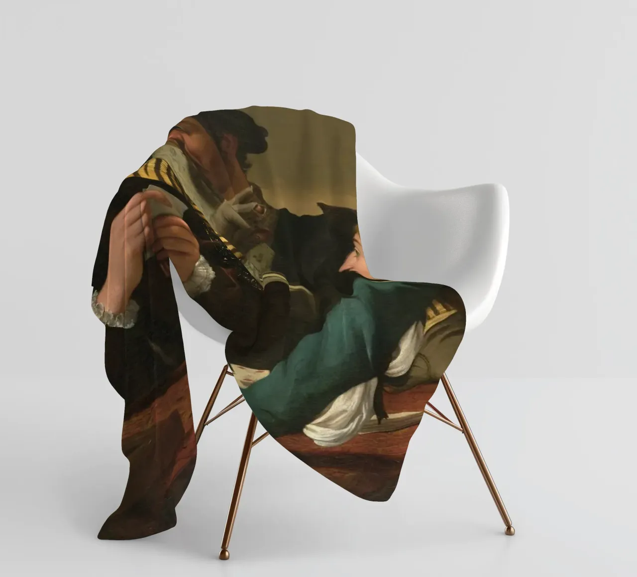Caravaggio - I cardinali coperta in pile da Timeless Artworks