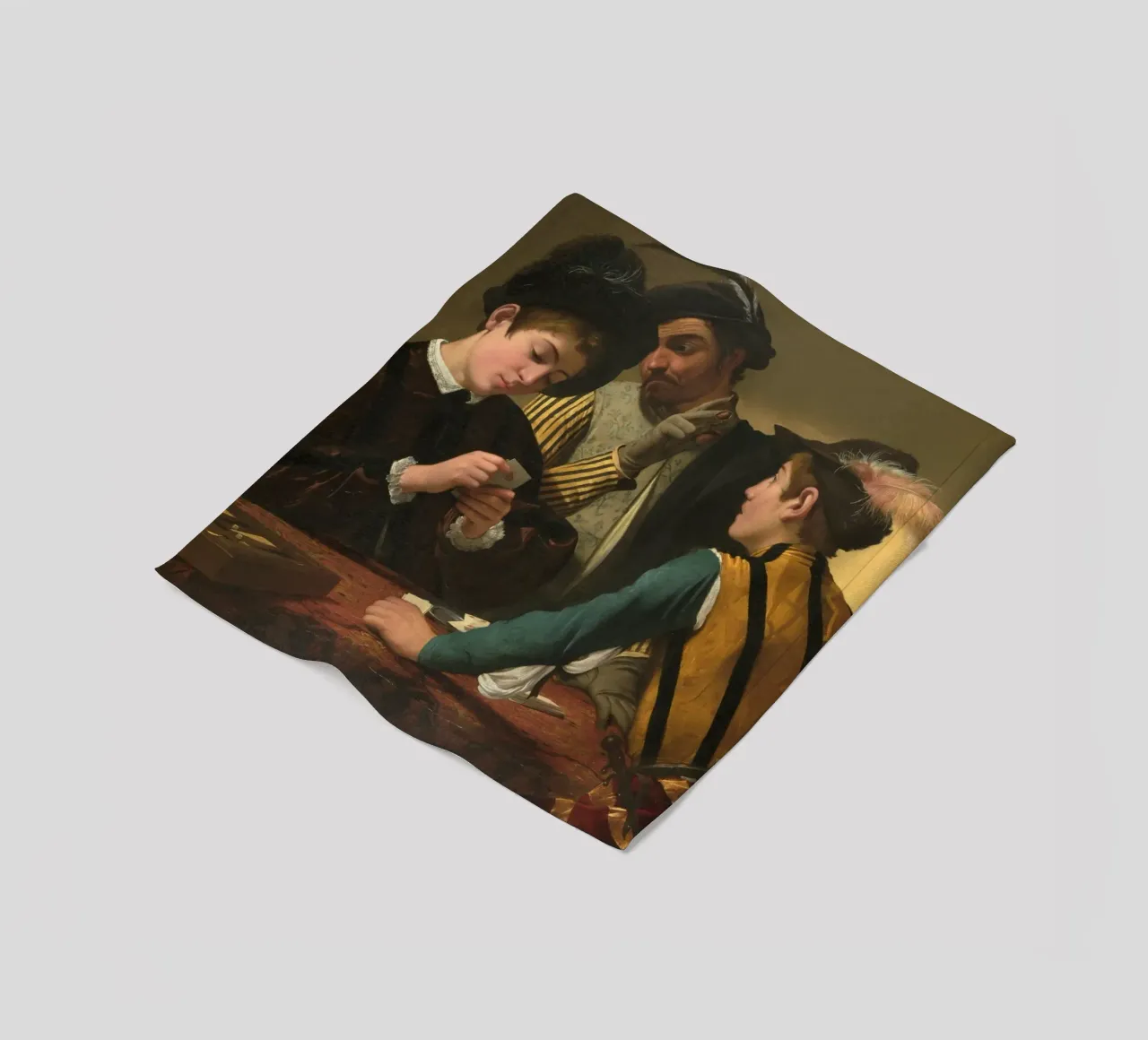 Caravaggio - I cardinali coperta in pile da Timeless Artworks
