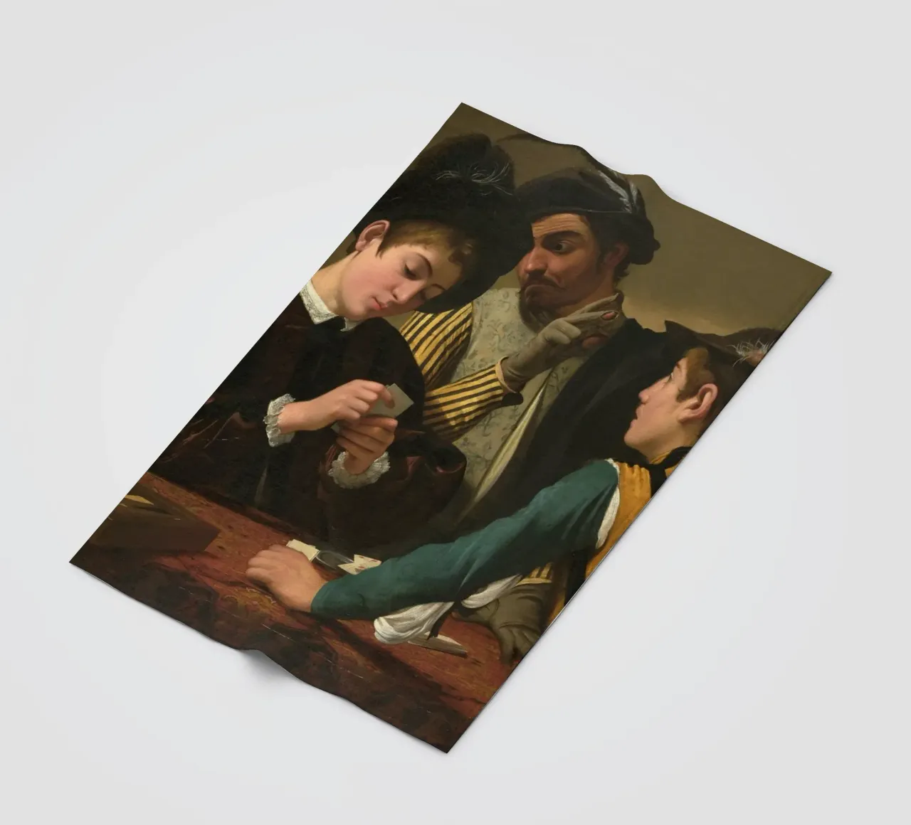 Caravaggio - I cardinali coperta in pile da Timeless Artworks