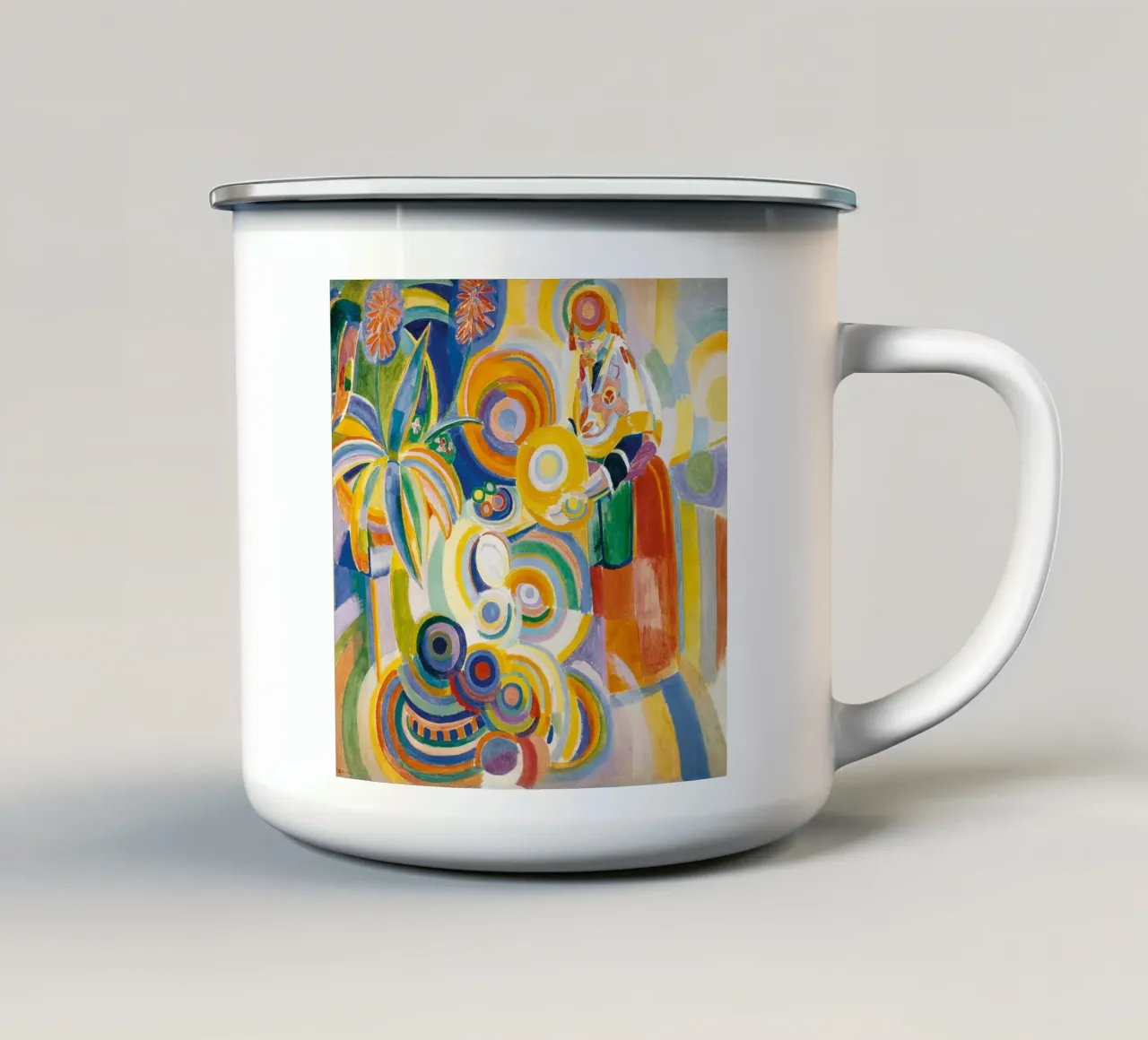 Robert Delaunay - Donna portoghese alta, 1916 tazza in smalto da Timeless Artworks
