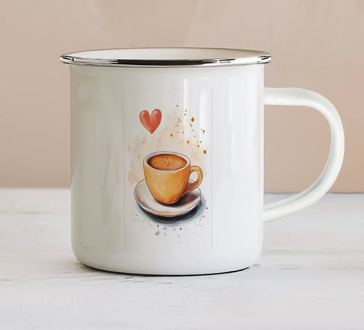 Arte minimalista 32 tazza in smalto da Erika C White