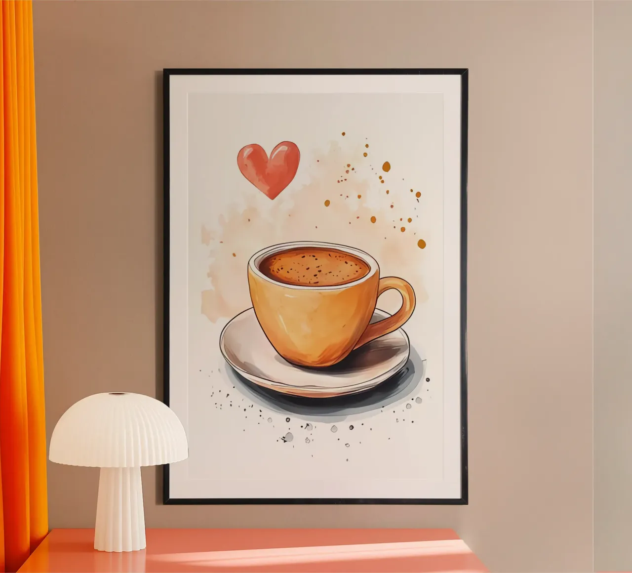 Arte minimalista 32 poster con telaio in legno da Erika C White