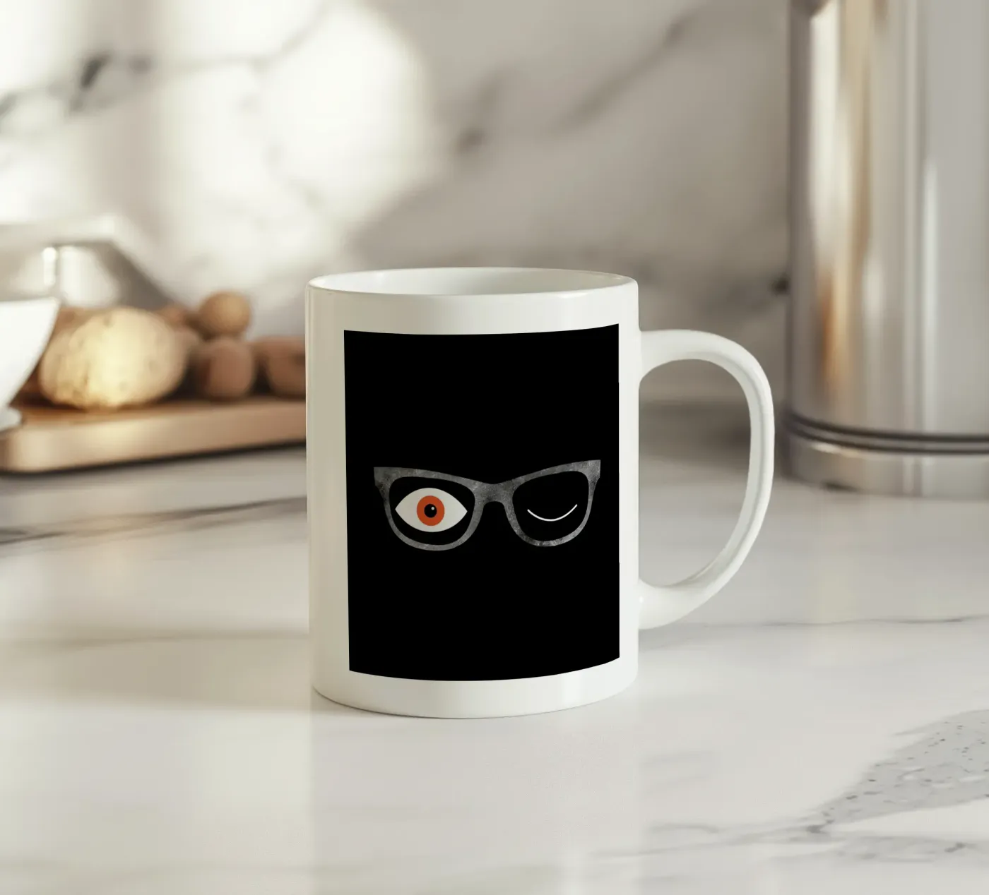 Specs ceramic mug by Chris Wharton