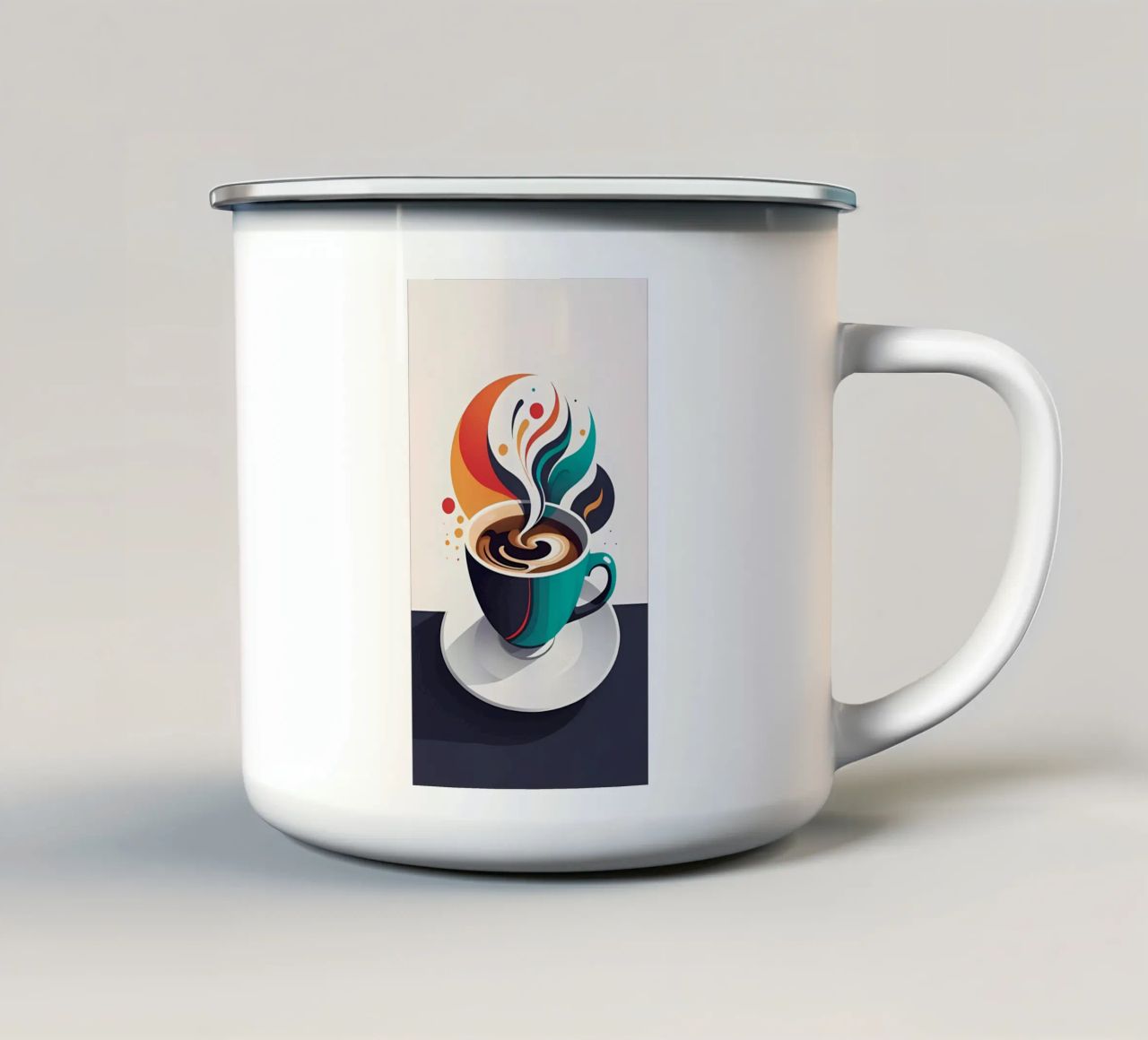 Minimalist Art 40 enamel mug by Erika C White