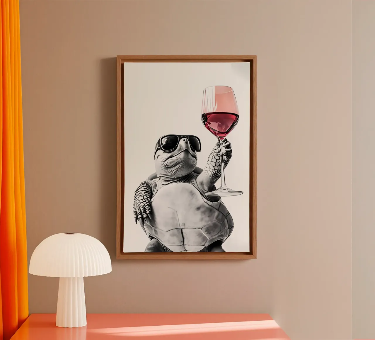 Minimalist Art 41 canvas with Floater frame by Erika C White