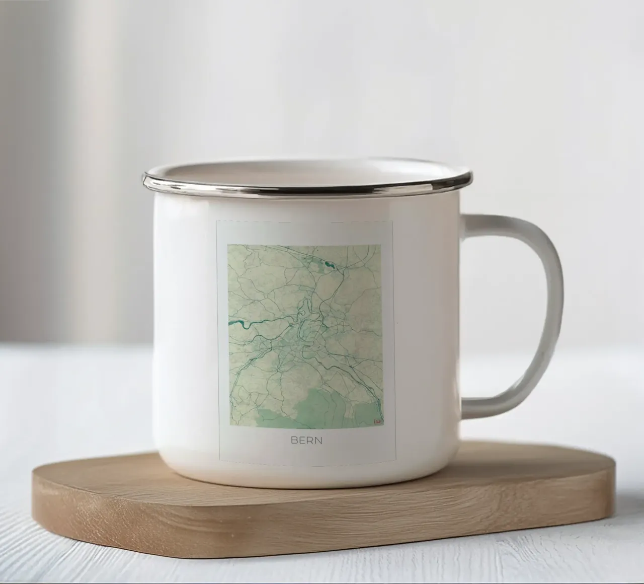 Bern Vintage tazza in smalto da Hubert Roguski