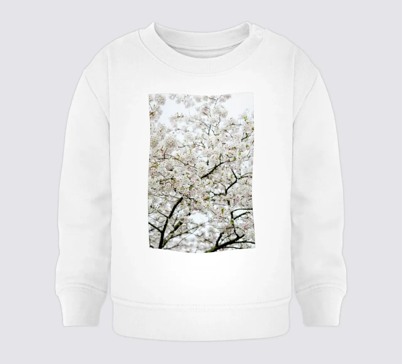 Blossom White 1 felpa neonato da Curious Collections by Marielle Leenders