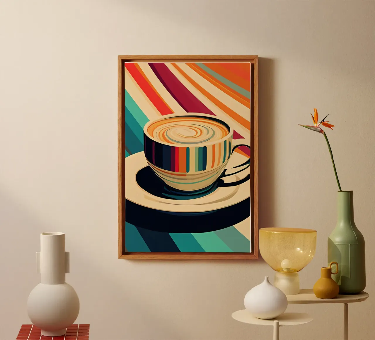 Minimalist Art 45 canvas with Floater frame by Erika C White