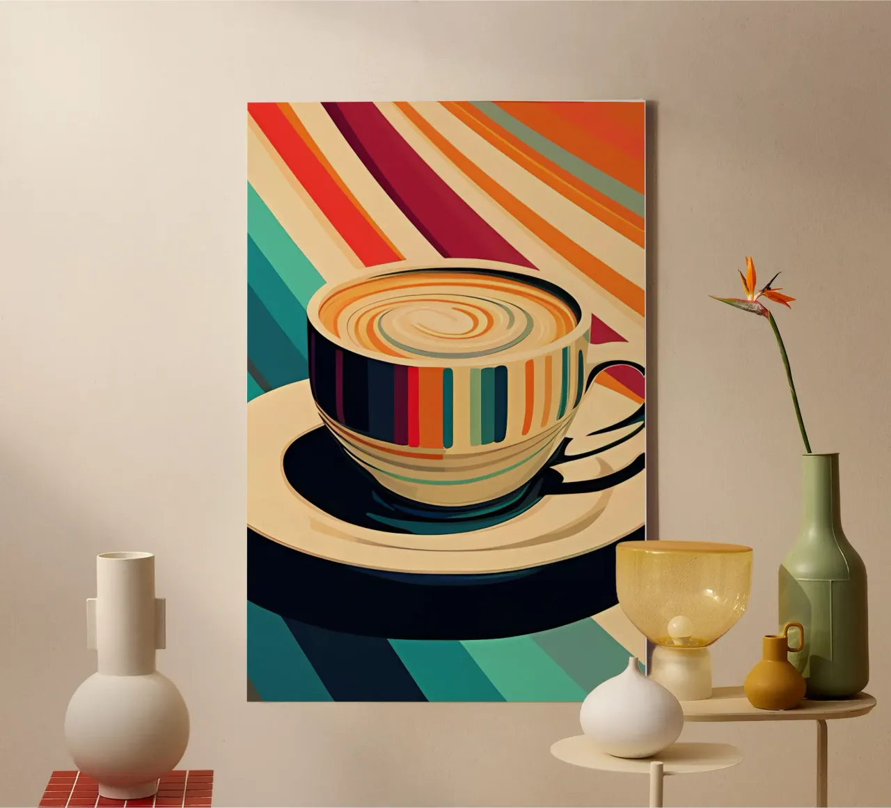 Minimalist Art 45 canvas with Floater frame by Erika C White