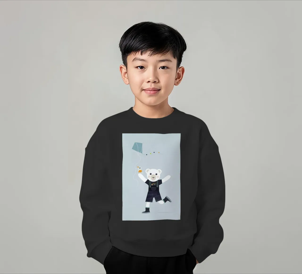 Nibbio dell'orso felpa bambino da JaySan Studio