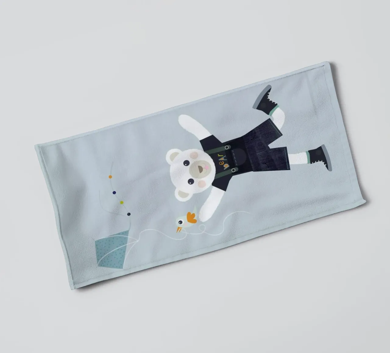 Nibbio dell'orso asciugamano da bagno da JaySan Studio